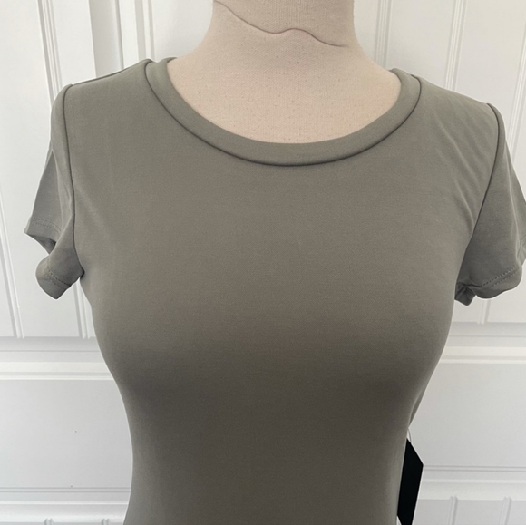 ****SOLD****NWT Lulu's Green Short Sleeve Fitted Maxi Dress Dress - Picture 10 of 17